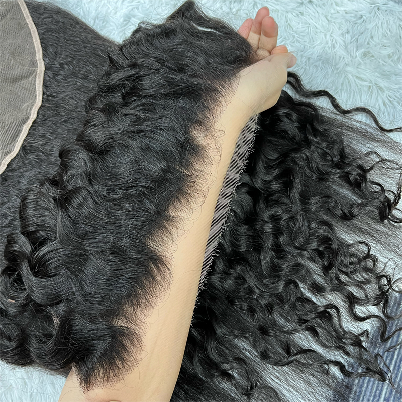Virgin Hair Water Wave 13x4 13x6 HD Lace Frontal - 图片 2